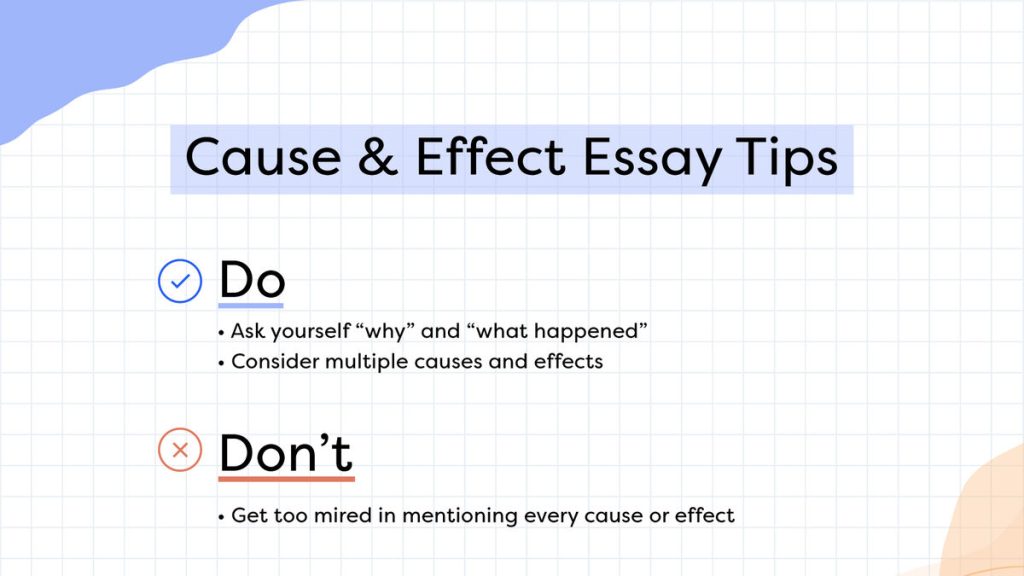 cause effect essay and tips 